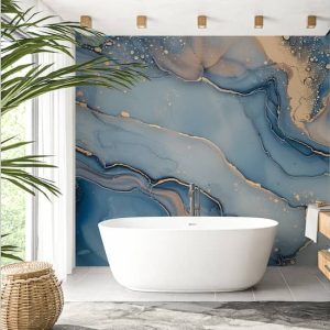 Mavi Mermer Desenli Duvar Kağıdı Modelleri ve Fiyatları Dekoros'da. Tutkal Hediyeli! Altın Görünümlü Duvar Kağıtları Tüm Türkiye'ye Gönderiyoruz. Dekoros'a!