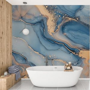 Mavi Mermer Desenli Duvar Kağıdı Modelleri ve Fiyatları Dekoros'da. Tutkal Hediyeli! Altın Görünümlü Duvar Kağıtları Tüm Türkiye'ye Gönderiyoruz. Dekoros'a!