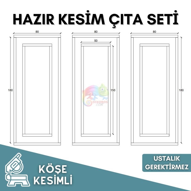 4 cm Düz Duvar Çıta Seti Kendin Yap Modern Duvar Paneli 007