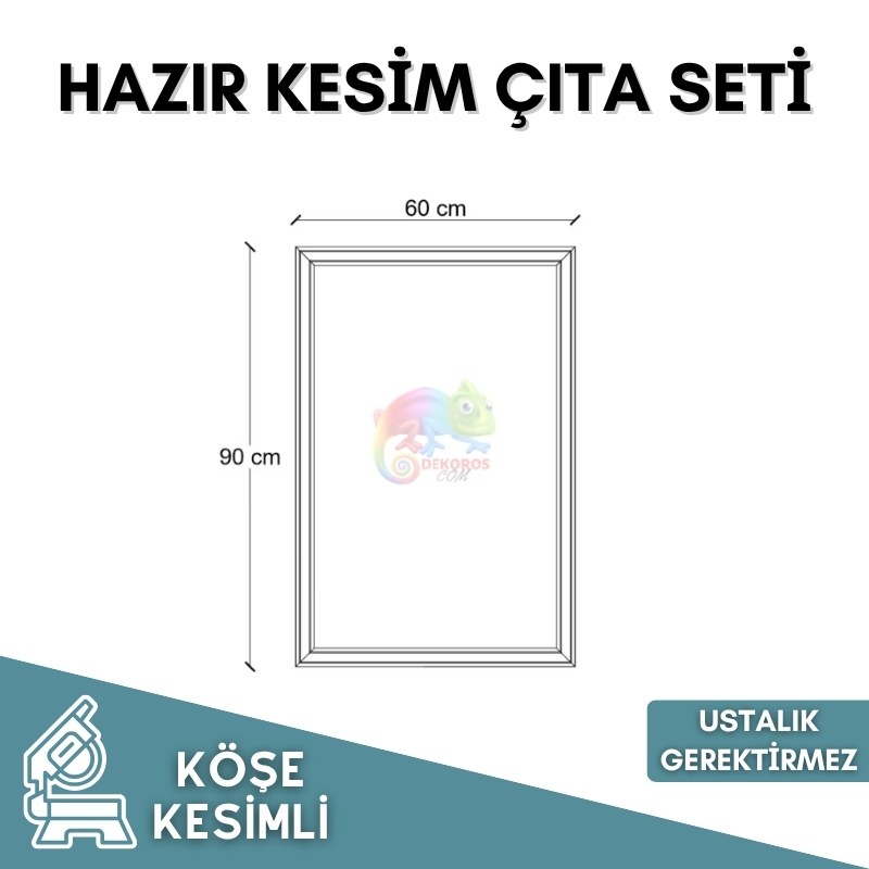 Suya Dayanıklı Duvar Çıta Seti Soy Yapıştır Kolay Set 011
