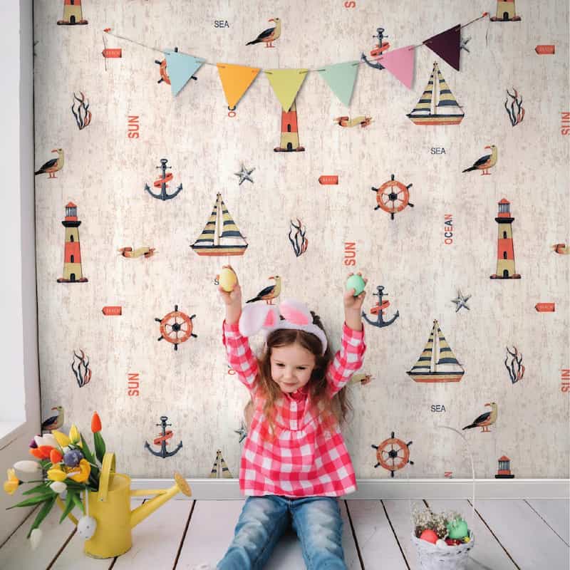 Deco junior Erkek Çocuk Odası Duvar Kağıdı, Bebek Odası Duvar Kağıtları