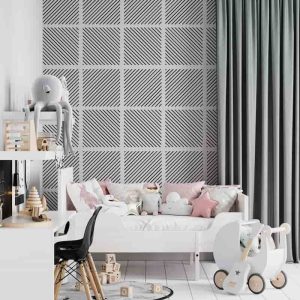 Diagonal Çizgi Desenli Minimalist Duvar Kağıdı YD-04042