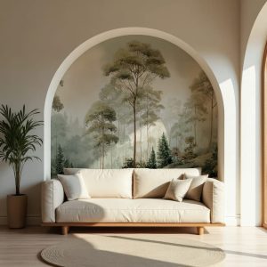 Huzurlu Orman Manzaralı Modern Duvar Kağıdı YD-05007