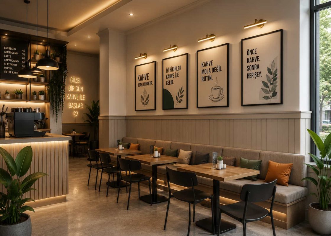 cafe lake duvar lambri