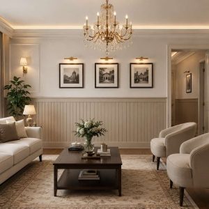 salon duvar lambri yarım panel