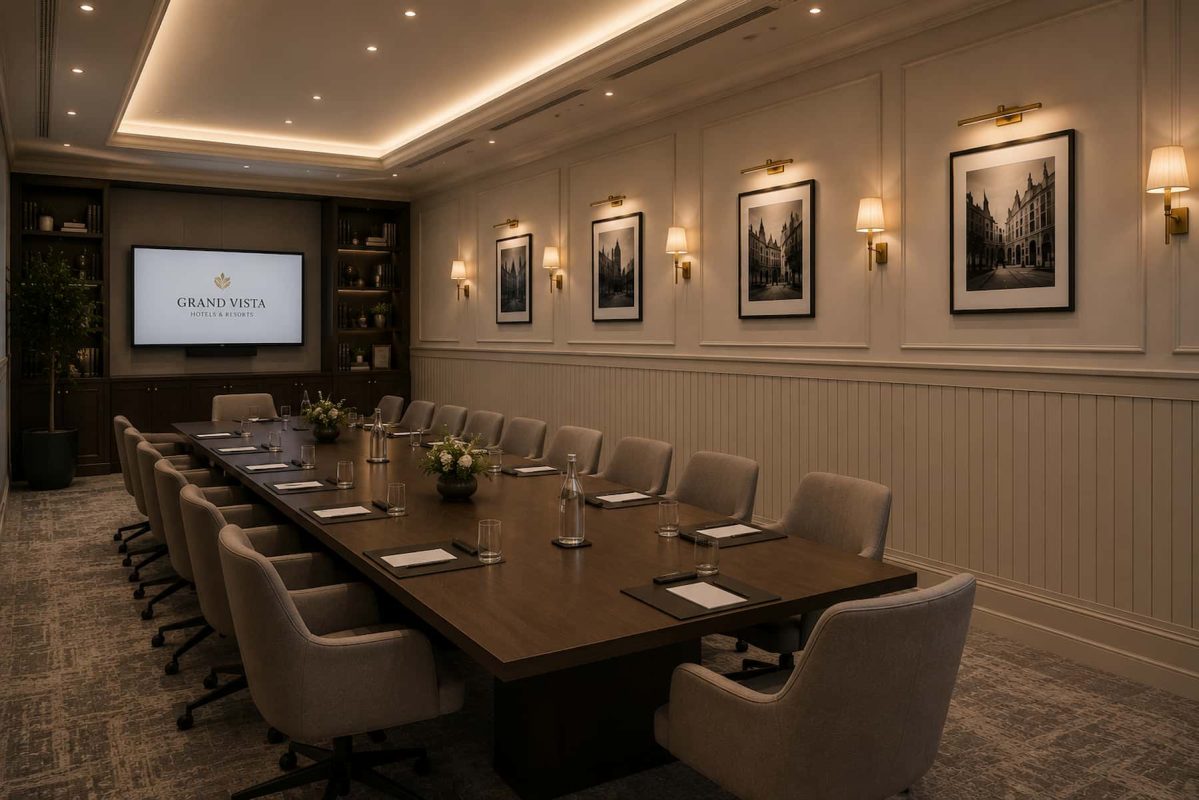 Otel Amerikan Duvar Paneli Toplantı Salonu Dekorasyonu