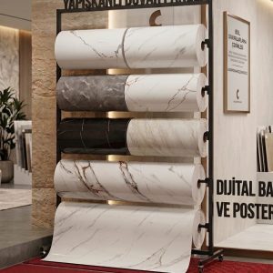 Kendinden yapışkanlı mermer panel rulo çeşitleri Dekoros
